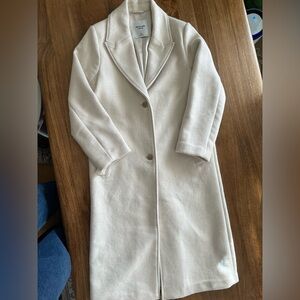 Abercrombie & Fitch Cream Coat